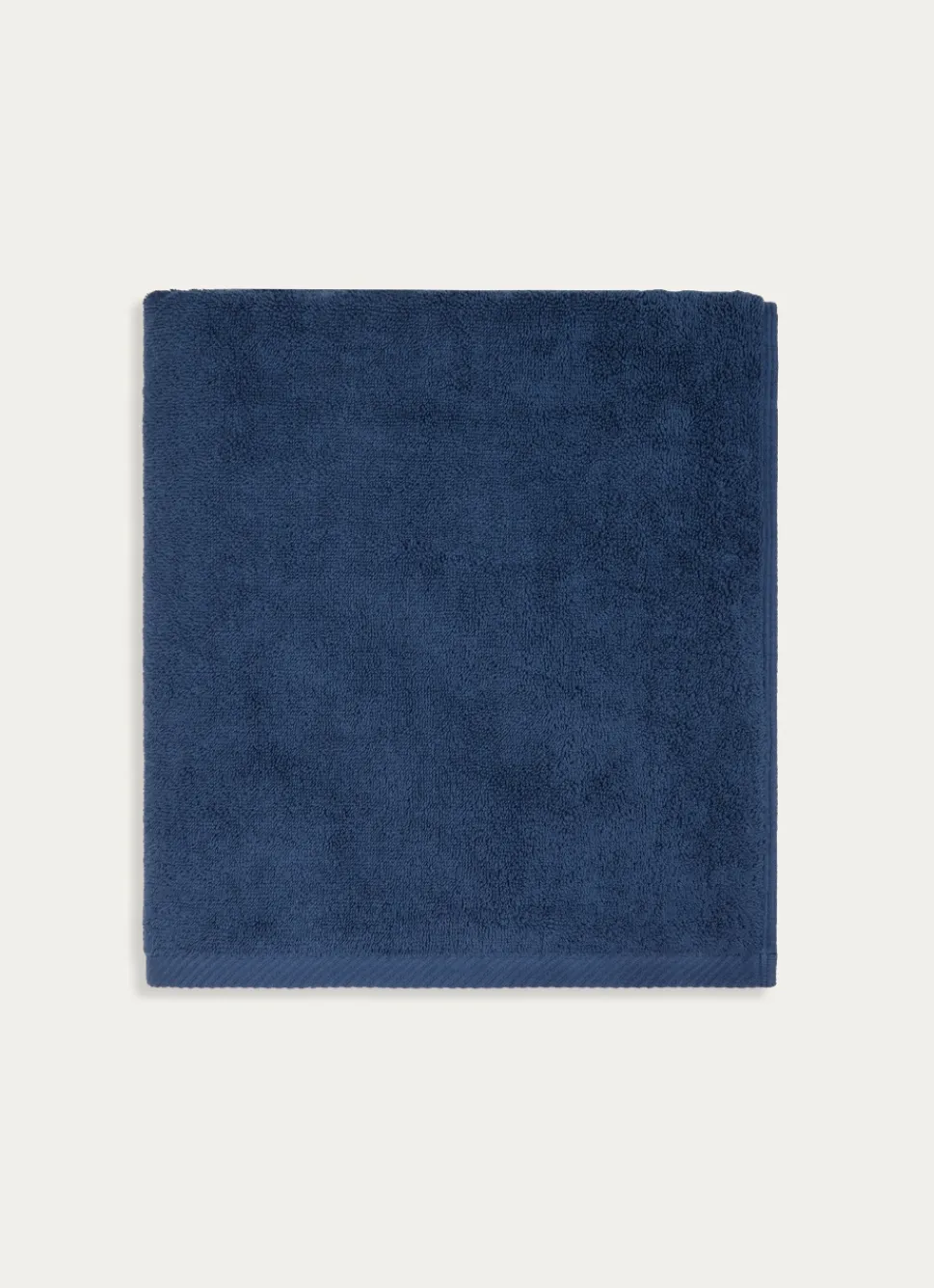 Discount Bouchara DRAP DE BAIN EN COTON UNI BASIL BLEU FONCÉ