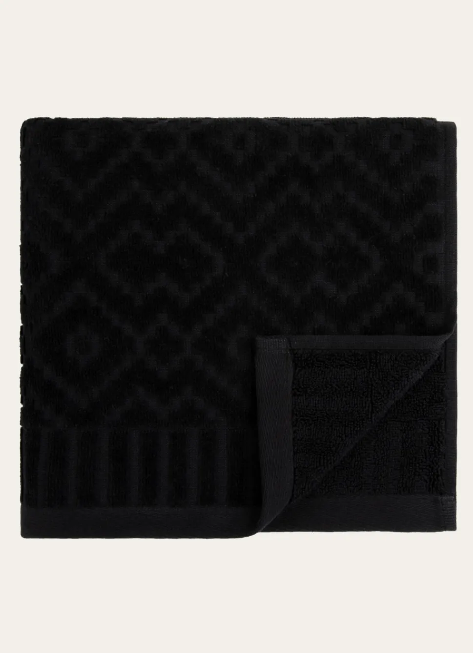 Outlet Bouchara DRAP DE BAIN EN JACQUARD Noir