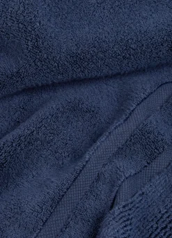 Discount Bouchara DRAP DE BAIN MOELLEUX LITEAU RAFFINÉ MARINE