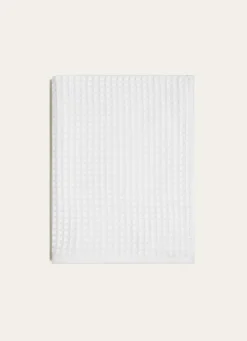 Best Bouchara DRAP DE BAIN NID D'ABEILLE BLANC