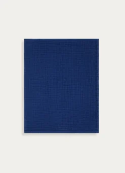 Online Bouchara DRAP DE BAIN UNI EN GAZE DE COTON ODYSSÉE BLEU MARINE