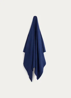 Online Bouchara DRAP DE BAIN UNI EN GAZE DE COTON ODYSSÉE BLEU MARINE