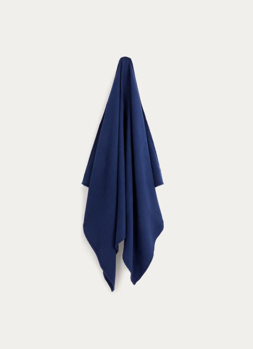 Online Bouchara DRAP DE BAIN UNI EN GAZE DE COTON ODYSSÉE BLEU MARINE