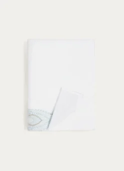 Hot Bouchara DRAP DE BAIN UNI SABRINA AVEC LITEAU FANTAISIE BLANC