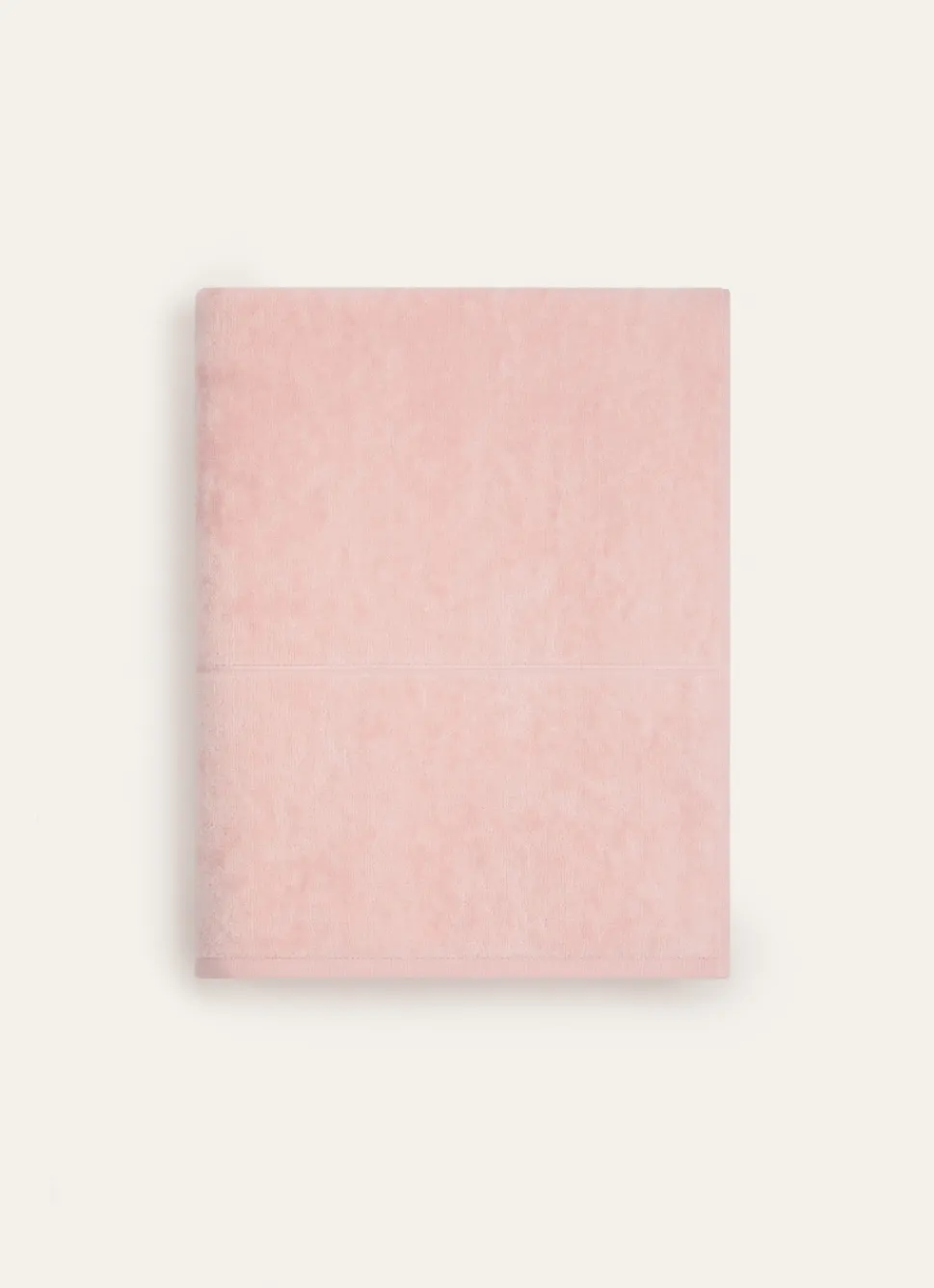 Clearance Bouchara DRAP DE BAIN VELOURS EN COTON BRODERIE 500GR ROSE