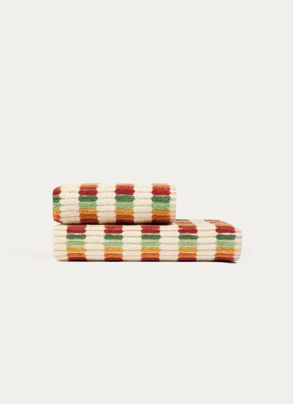 Best Bouchara DRAP DE DOUCHE À RAYURES FANTAISIES MULTICOLORE