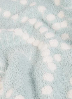 Sale Bouchara DRAP DE DOUCHE EN JACQUARD SERENA MOTIFS ART DÉCO BLEU CLAIR