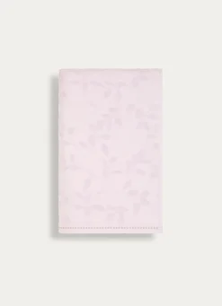 Bouchara DRAP DE DOUCHE JACQUARD UNI ROSE