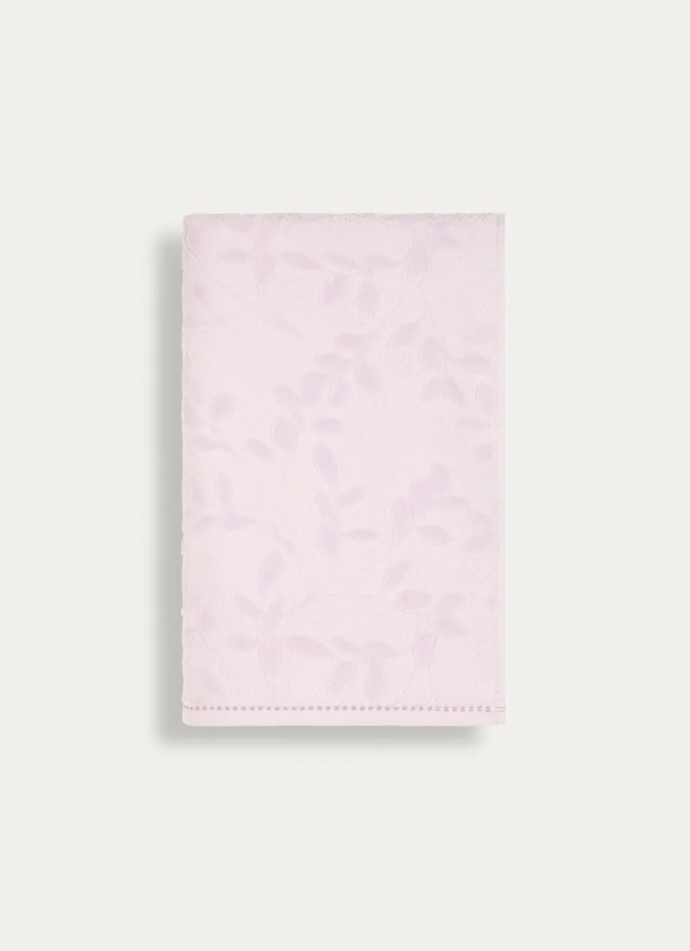 Bouchara DRAP DE DOUCHE JACQUARD UNI ROSE