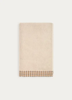 Discount Bouchara DRAP DE DOUCHE UNI AVEC LITEAU FANTAISIE BEIGE