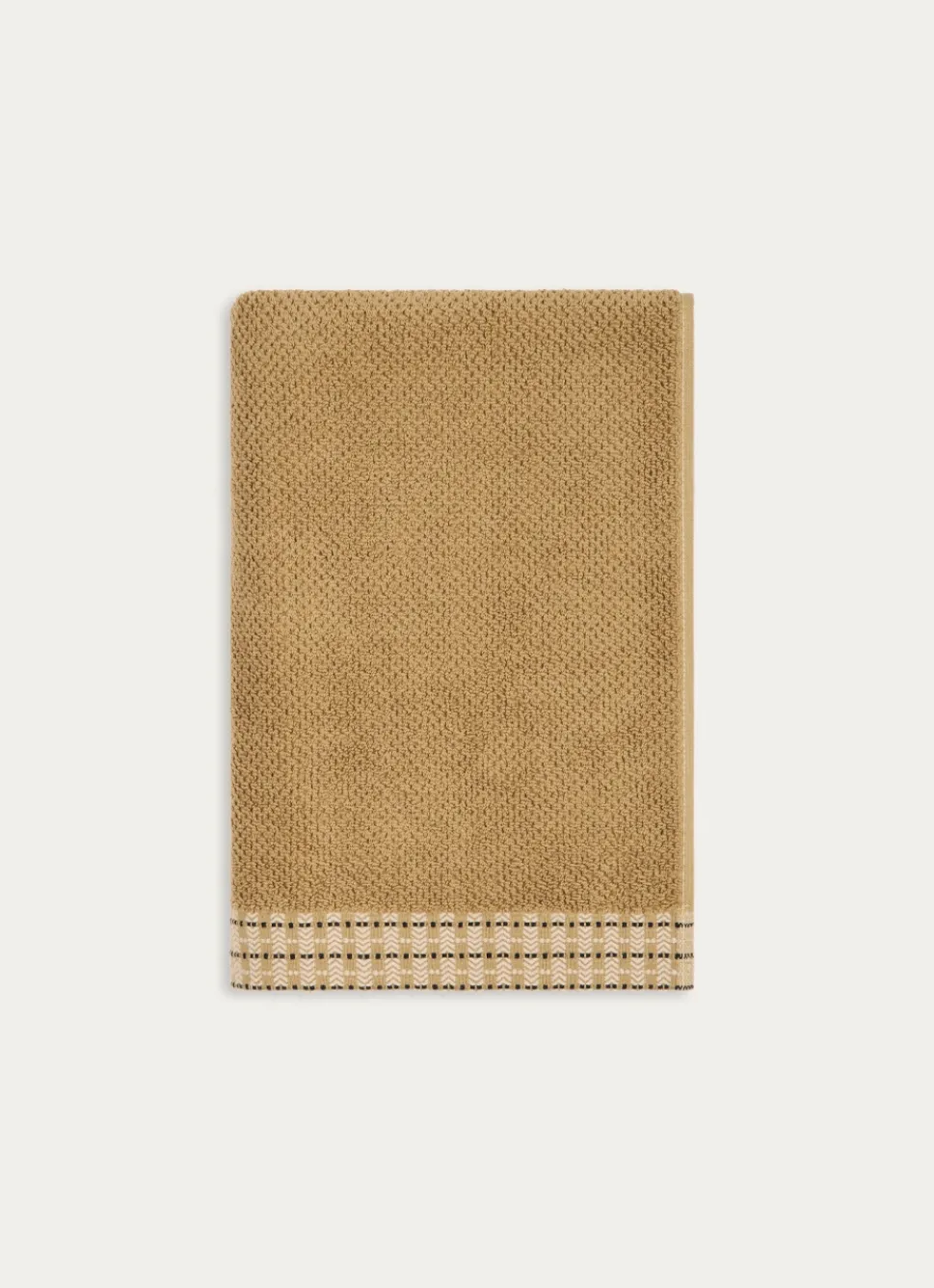 Online Bouchara DRAP DE DOUCHE UNI AVEC LITEAU FANTAISIE VERT OLIVE