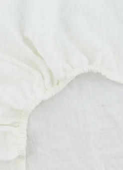 Clearance Bouchara DRAP HOUSSE BÉBÉ EN GAZE DE COTON LAIT