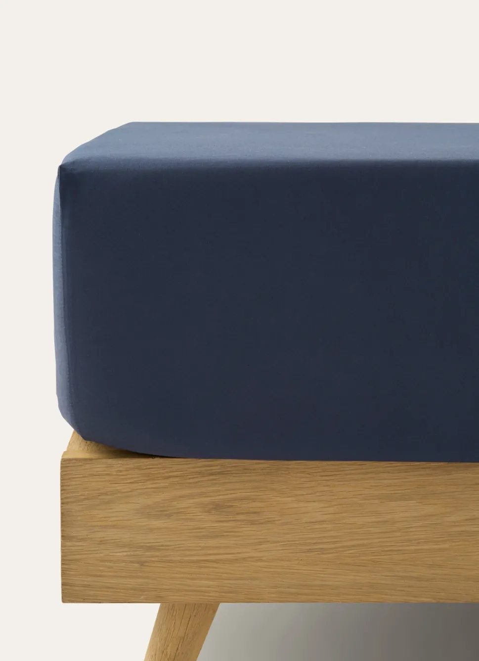 Hot Bouchara DRAP HOUSSE EN COTON BLEU MARINE