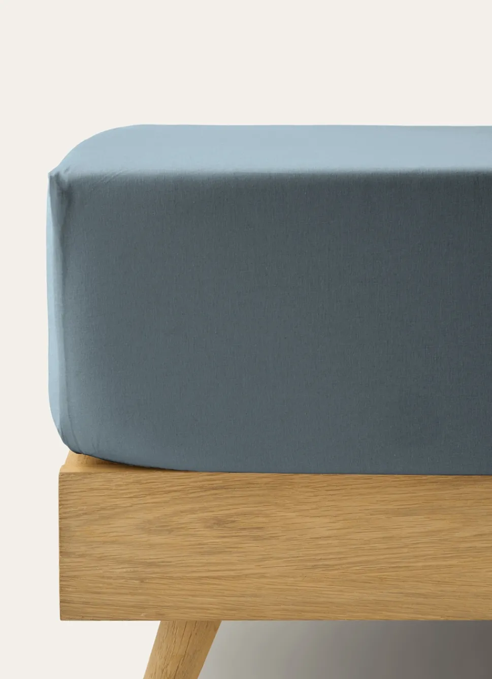 Online Bouchara DRAP HOUSSE EN COTON BLEU ORAGE