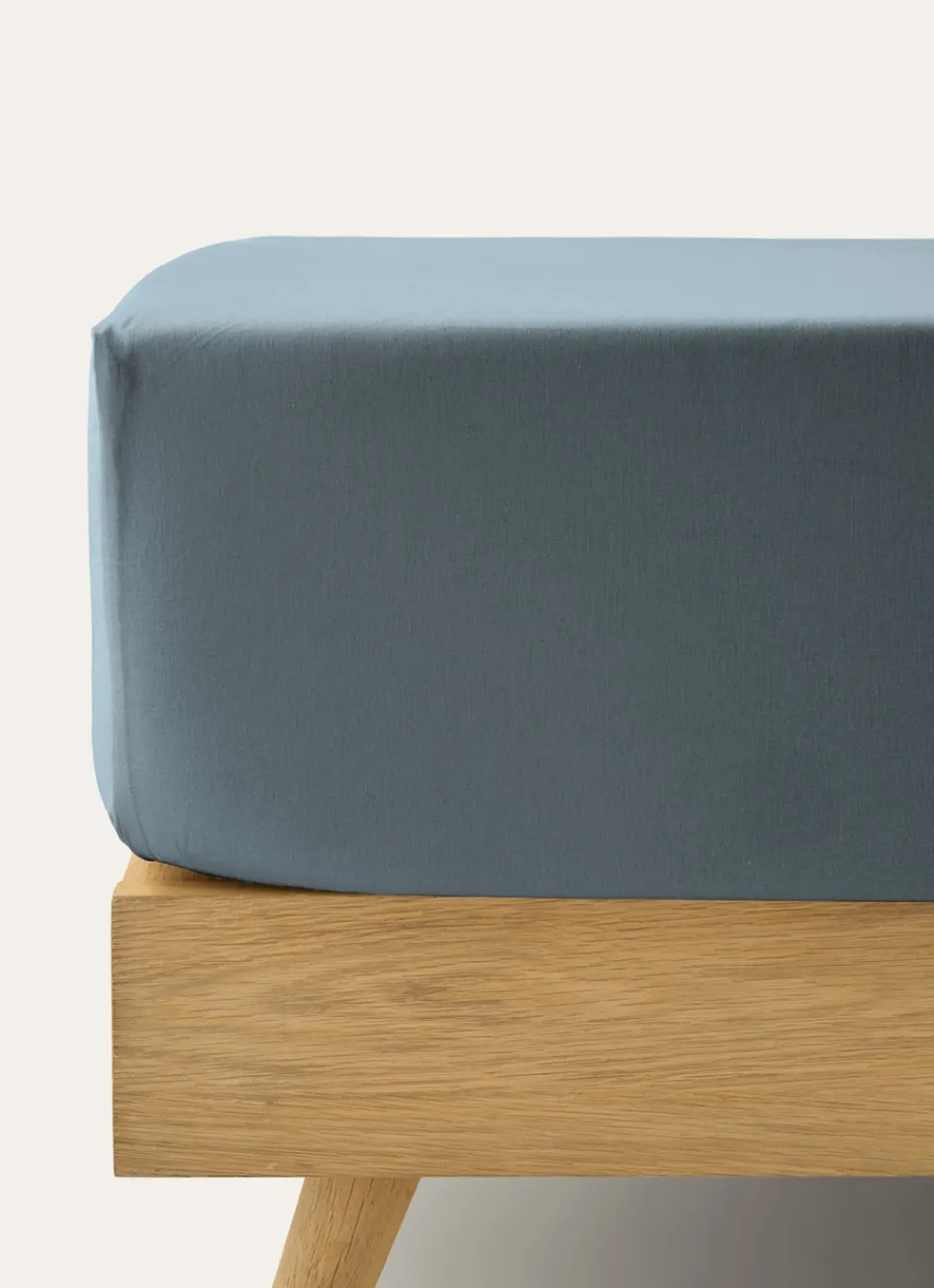 Online Bouchara DRAP HOUSSE EN COTON BLEU ORAGE