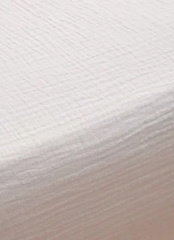 Best Bouchara DRAP HOUSSE EN DOUBLE GAZE LAIT