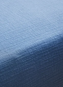 Online Bouchara DRAP HOUSSE EN DOUBLE GAZE INDIGO