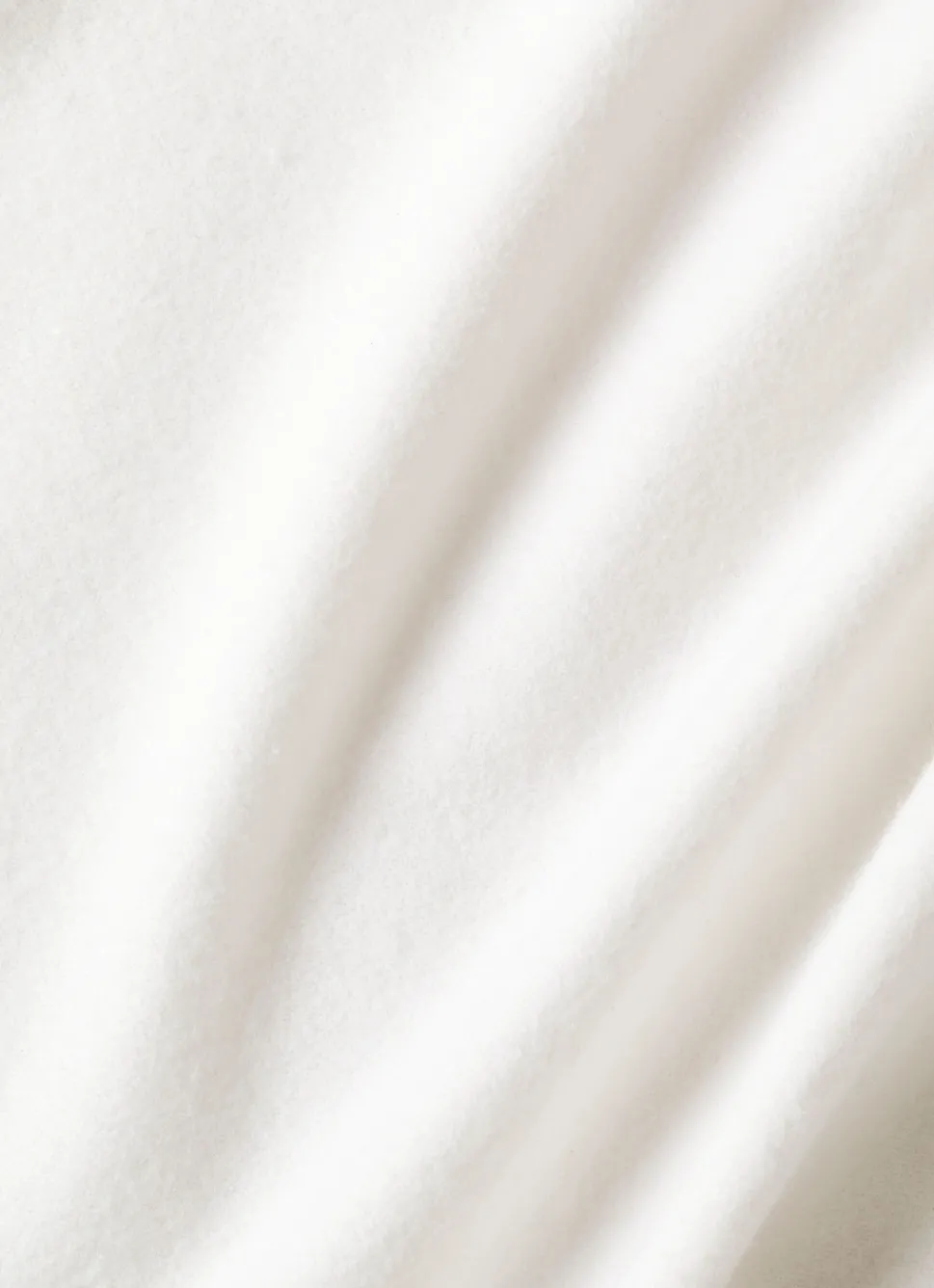 Clearance Bouchara DRAP HOUSSE EN FLANELLE UNIE RAGOON IVOIRE