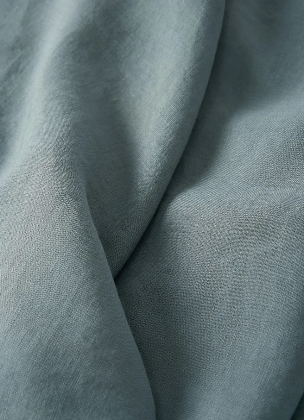 Discount Bouchara DRAP HOUSSE EN LIN LAVÉ UNI 165GR BLEU ZINC