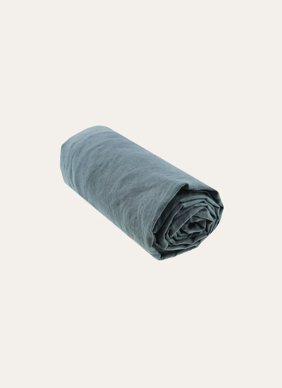 Discount Bouchara DRAP HOUSSE EN LIN LAVÉ UNI 165GR BLEU ZINC