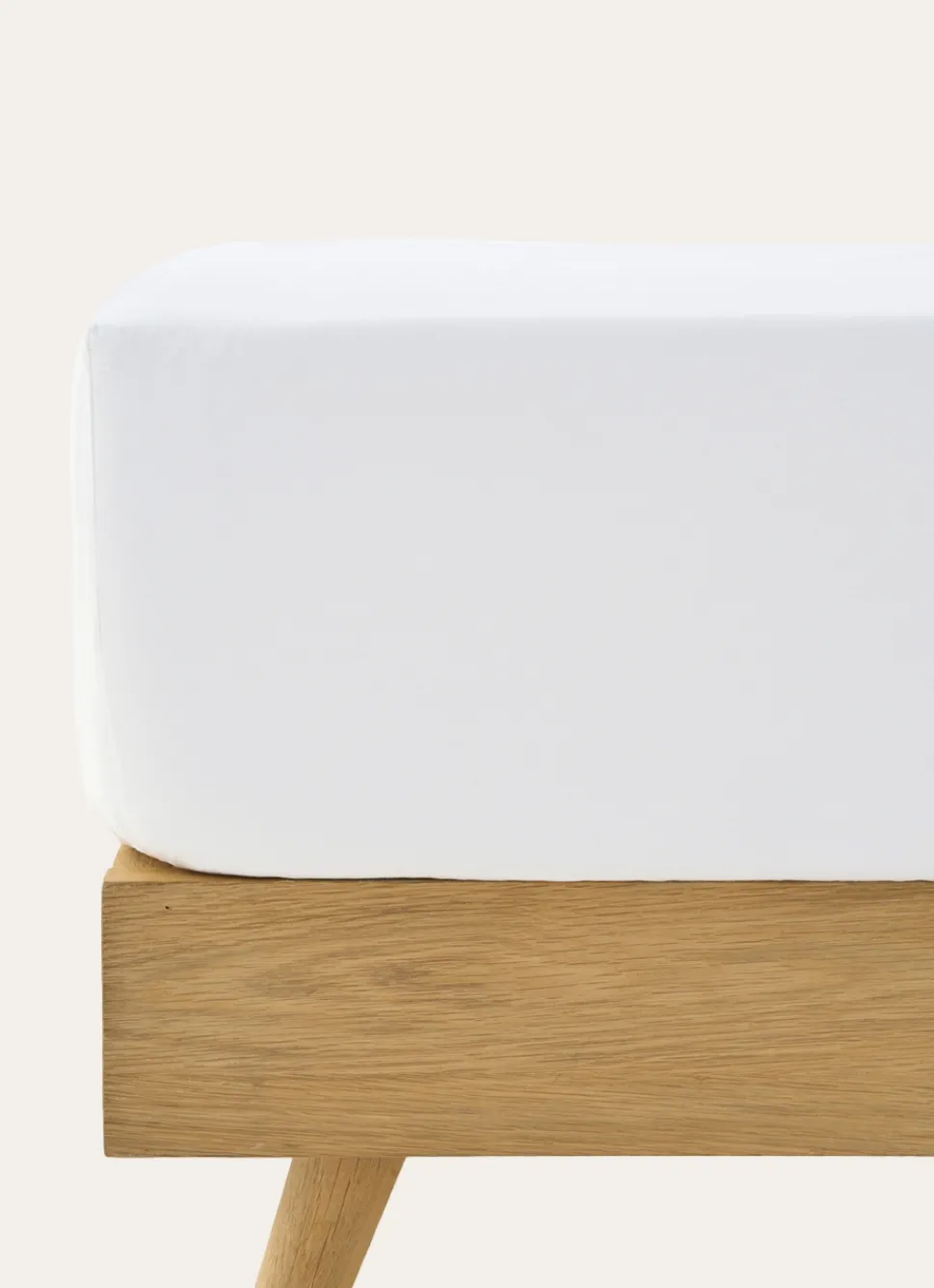 New Bouchara DRAP HOUSSE EN PERCALE DE COTON POUR LIT ARTICULÉ BLANC