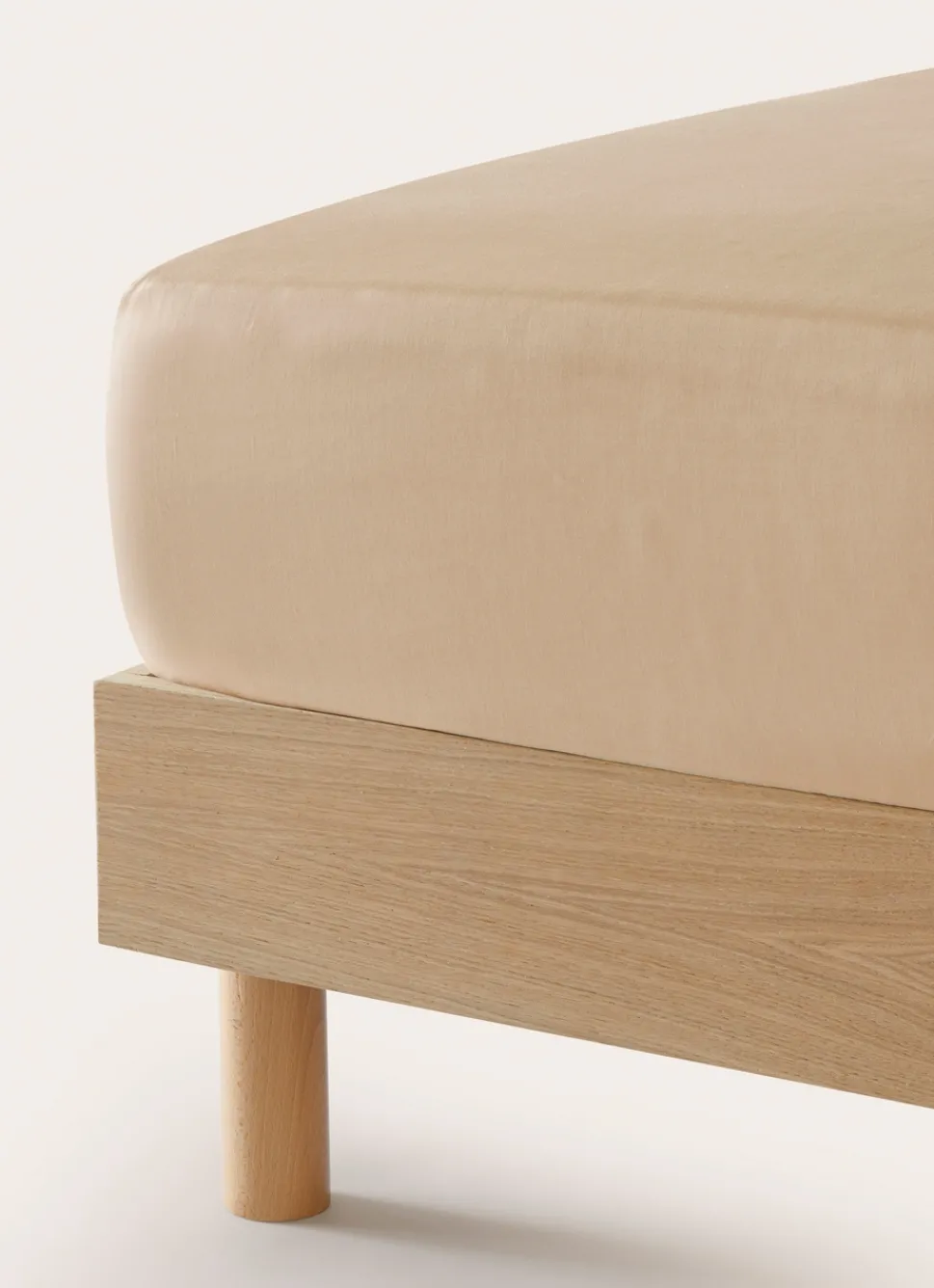 Clearance Bouchara DRAP HOUSSE EN SATIN DE COTON UNI MORDORE