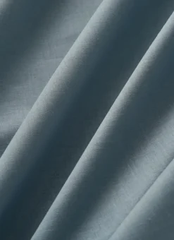 Best Bouchara DRAP HOUSSE UNI EN COTON GRAND BONNET 32CM BLEU ORAGE