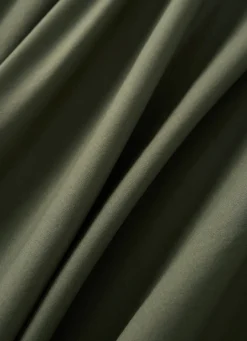 Sale Bouchara DRAP HOUSSE UNI EN COTON LAVÉ BIO KAKI