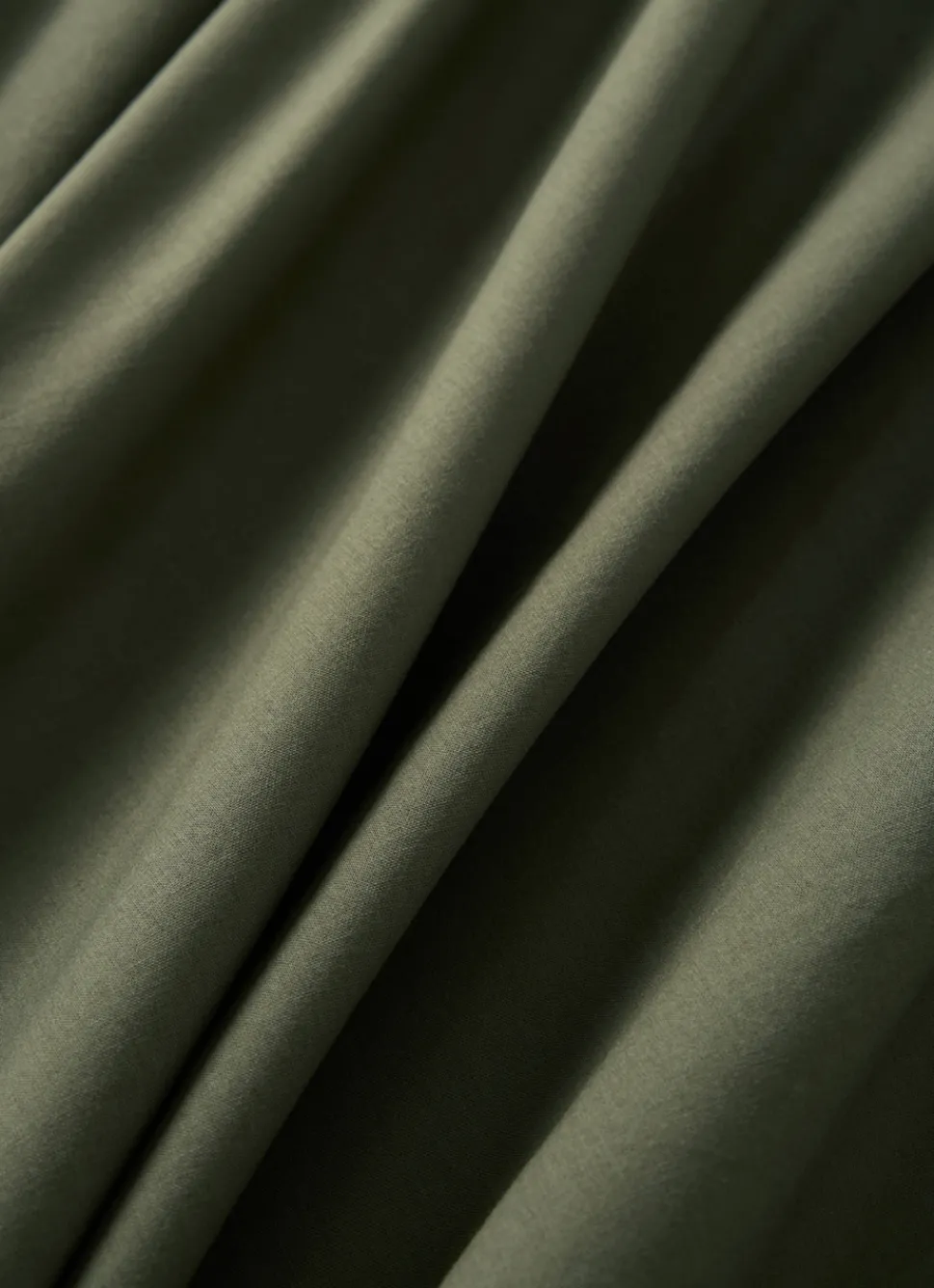 Sale Bouchara DRAP HOUSSE UNI EN COTON LAVÉ BIO KAKI