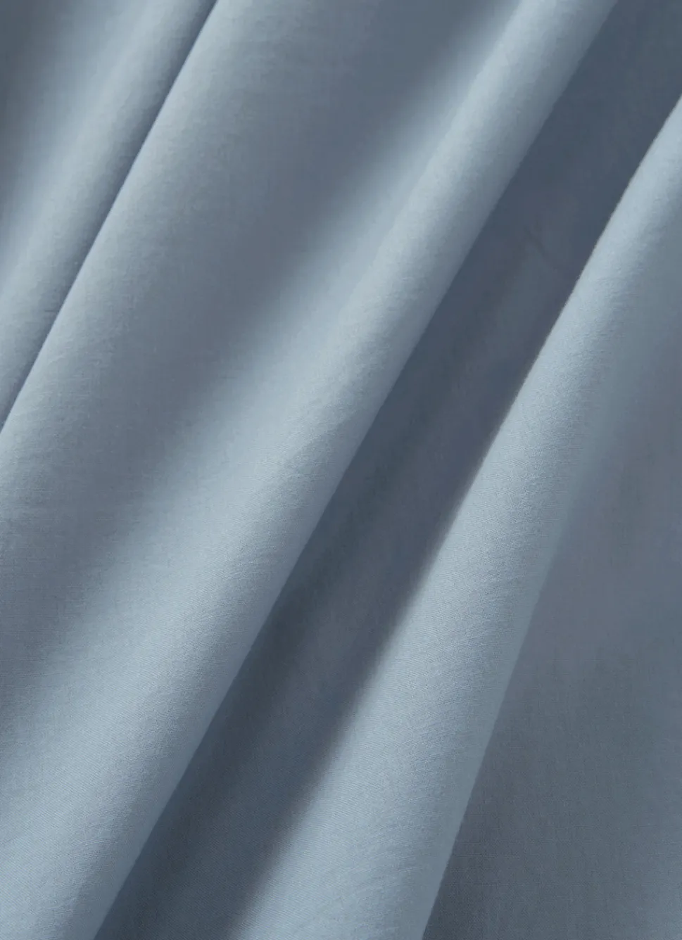 Clearance Bouchara DRAP HOUSSE UNI EN COTON LAVÉ BIO BLEU