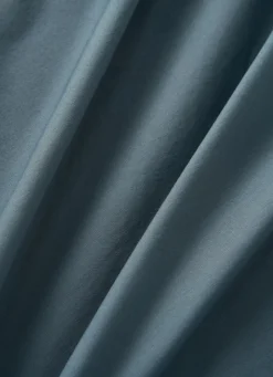 Online Bouchara DRAP HOUSSE UNI EN COTON LAVÉ BIO GRIS BLEU