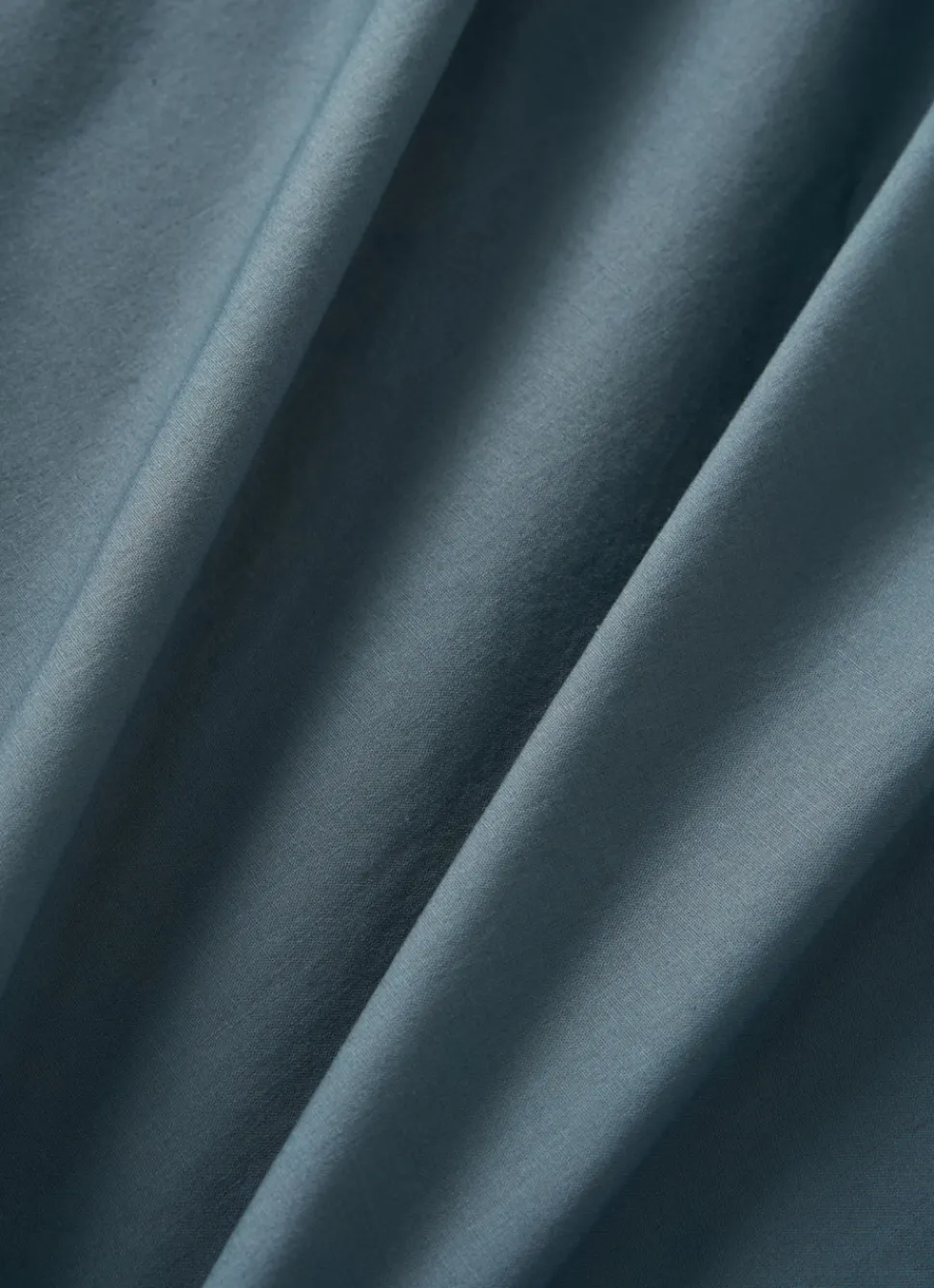 Online Bouchara DRAP HOUSSE UNI EN COTON LAVÉ BIO GRIS BLEU