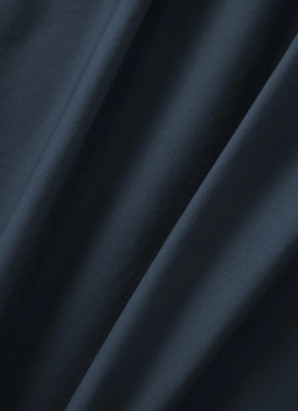 Hot Bouchara DRAP HOUSSE UNI EN COTON LAVÉ BIO BLEU ORAGE