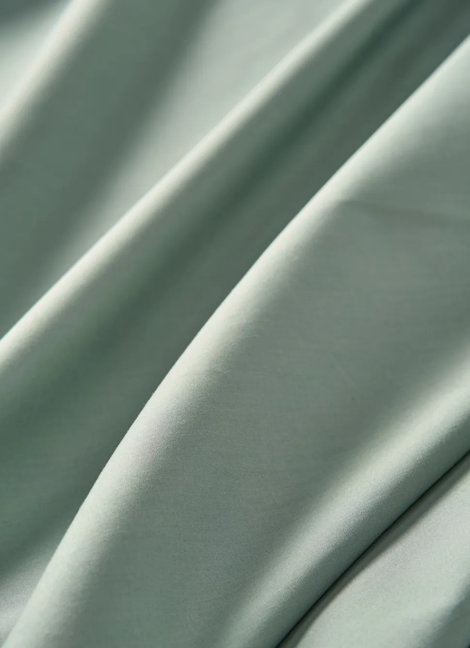 Bouchara DRAP HOUSSE UNI EN PERCALE DE COTON VERT DE GRIS