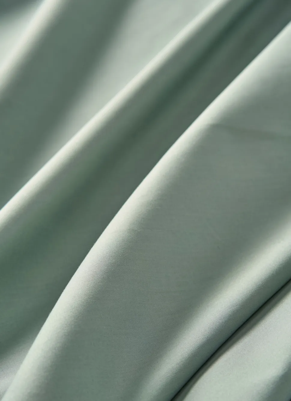 Bouchara DRAP HOUSSE UNI EN PERCALE DE COTON VERT DE GRIS