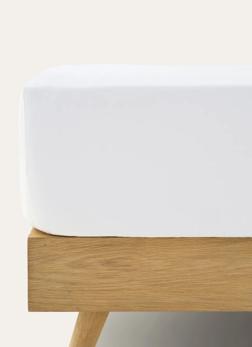 Discount Bouchara DRAP HOUSSE UNI EN PERCALE DE COTON GRAND BONNET BLANC