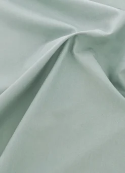 Hot Bouchara DRAP HOUSSE UNI EN PERCALE DE COTON VERT DE GRIS