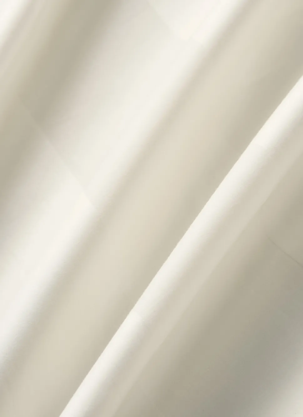 Clearance Bouchara DRAP HOUSSE UNI EN SATIN DE COTON IVOIRE