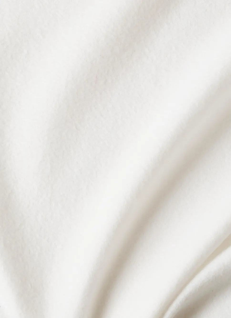 Clearance Bouchara DRAP PLAT EN FLANELLE UNIE RAGOON IVOIRE