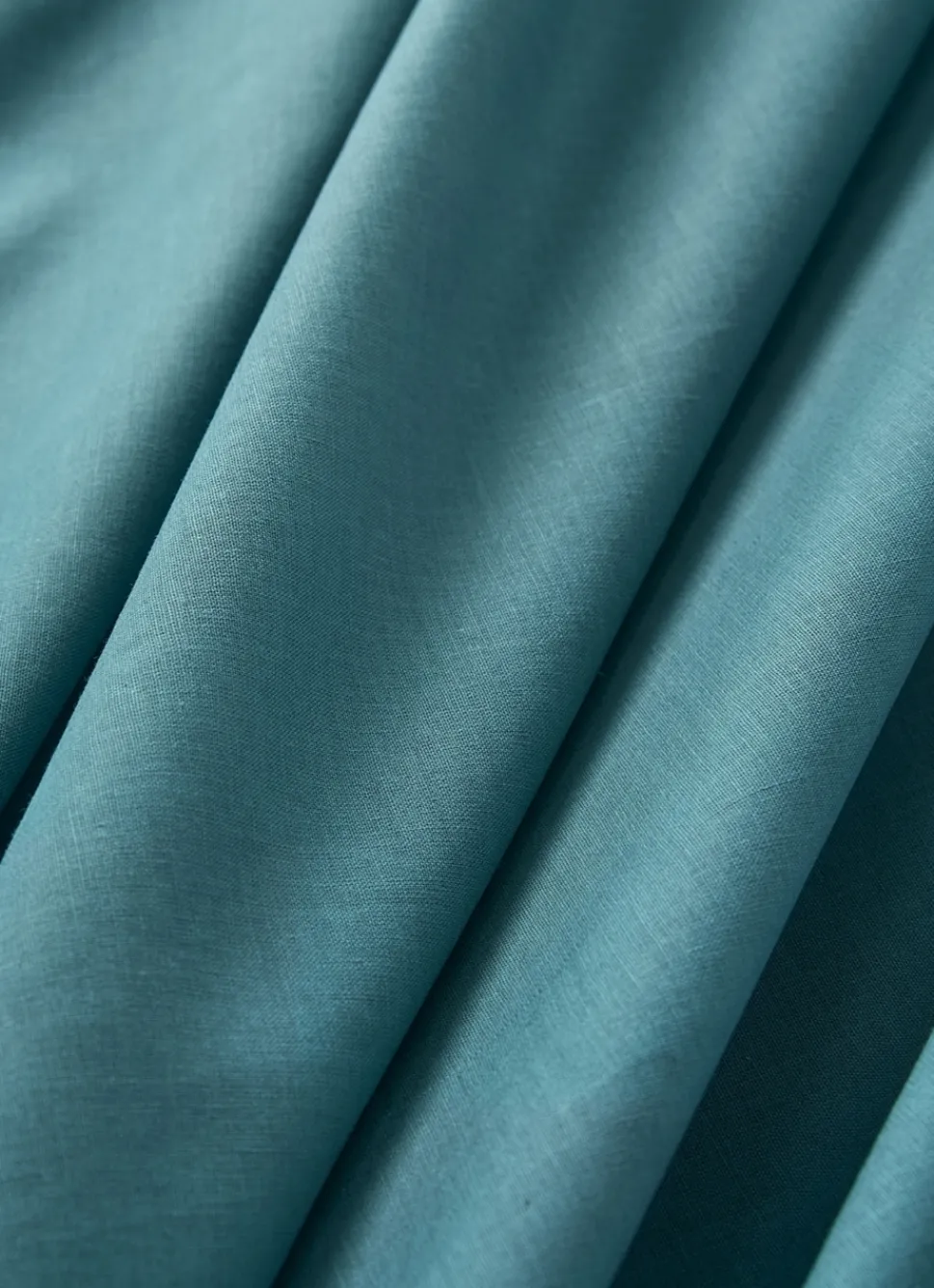 Clearance Bouchara DRAP PLAT UNI EN COTON BLEU PAON