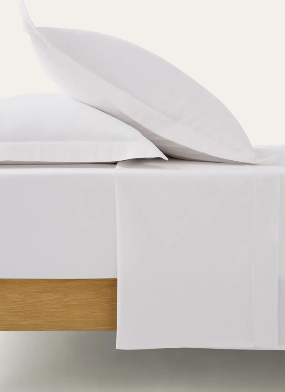 Outlet Bouchara DRAP PLAT UNI EN COTON BLANC