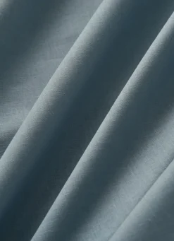 New Bouchara DRAP PLAT UNI EN COTON BLEU