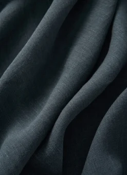 Sale Bouchara DRAP PLAT UNI EN LIN LAVÉ - 165GR CHARBON