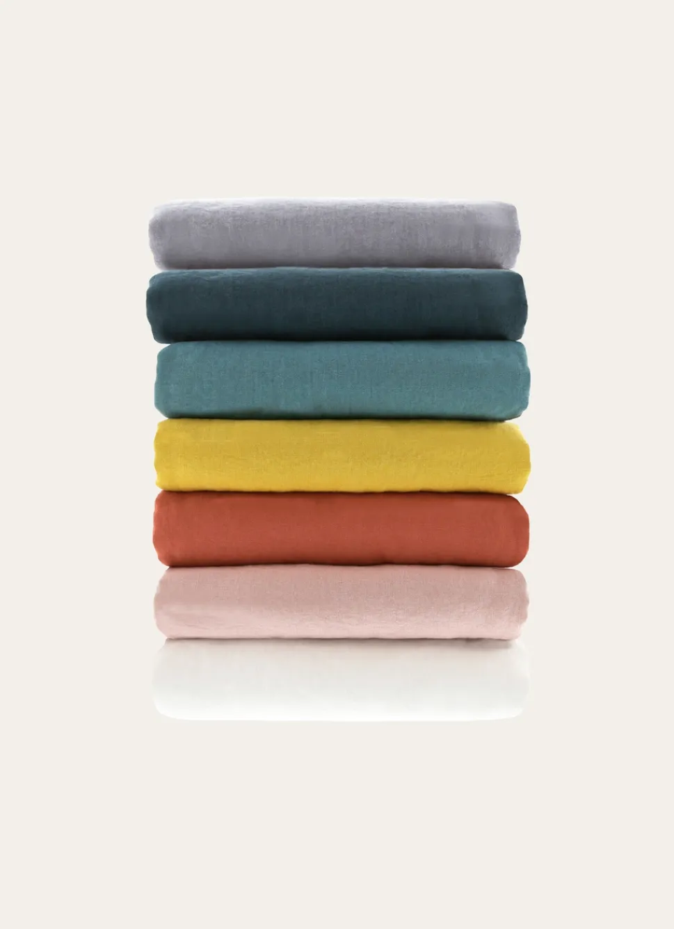 Best Bouchara DRAP PLAT UNI EN LIN LAVÉ - 165GR ROSE