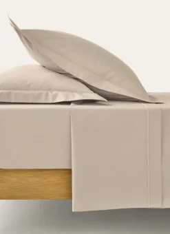 New Bouchara DRAP PLAT UNI EN PERCALE DE COTON SABLE