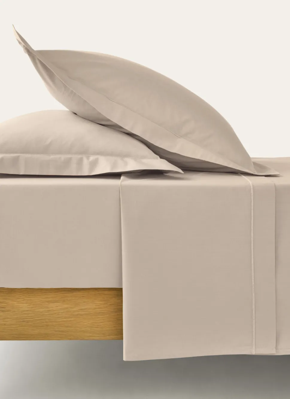New Bouchara DRAP PLAT UNI EN PERCALE DE COTON SABLE