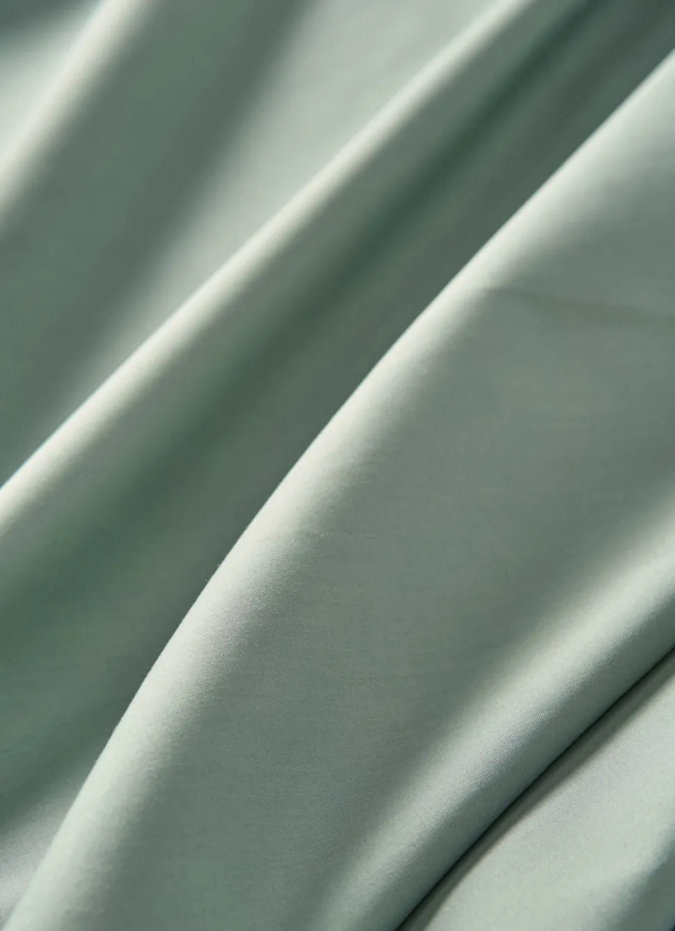 New Bouchara DRAP PLAT UNI EN PERCALE DE COTON VERT DE GRIS