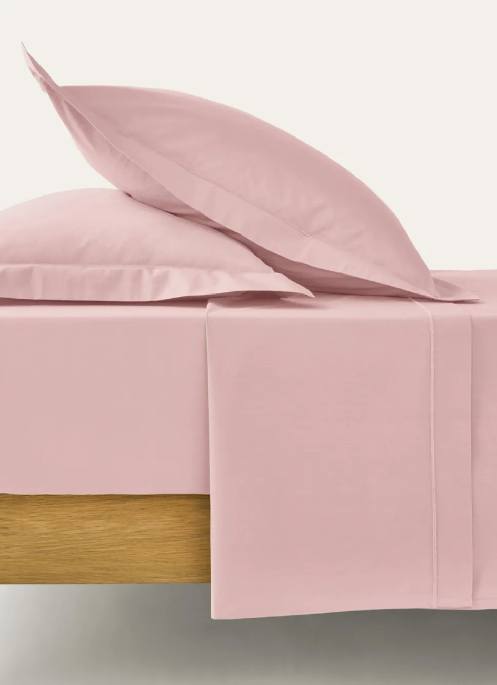 Bouchara DRAP PLAT UNI EN PERCALE DE COTON PÉTALE