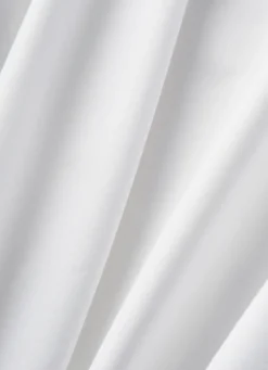 Sale Bouchara DRAP PLAT UNI EN PERCALE DE COTON BLANC