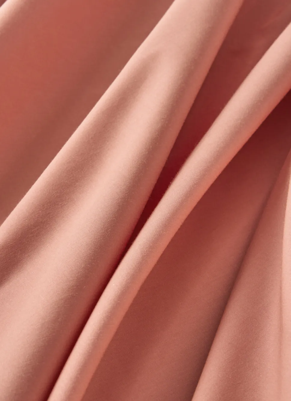 Clearance Bouchara DRAP PLAT UNI EN PERCALE DE COTON CORAIL